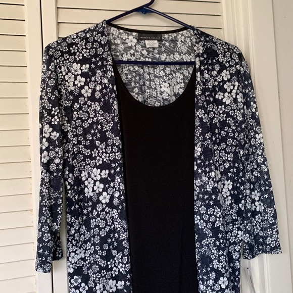 Lauren Petites top with attached tank top - Picture 1 of 5